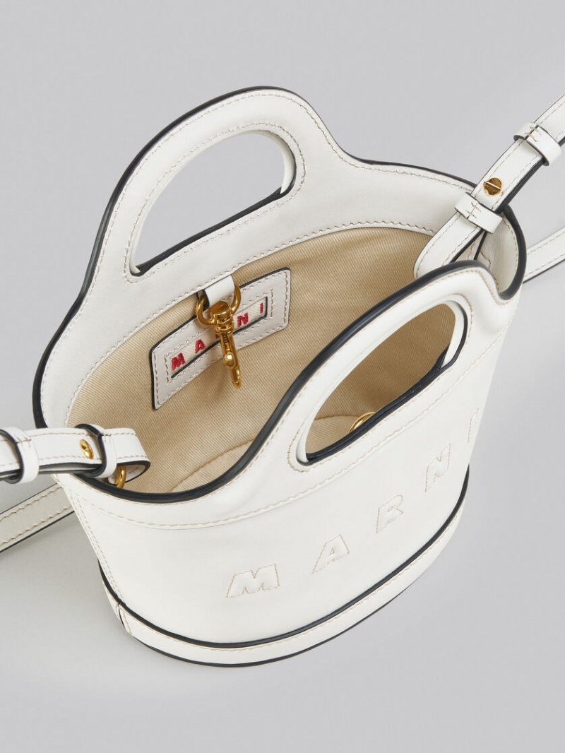 Marni Tropicalia Micro Bag Cuero Blancos | MMXHR97163