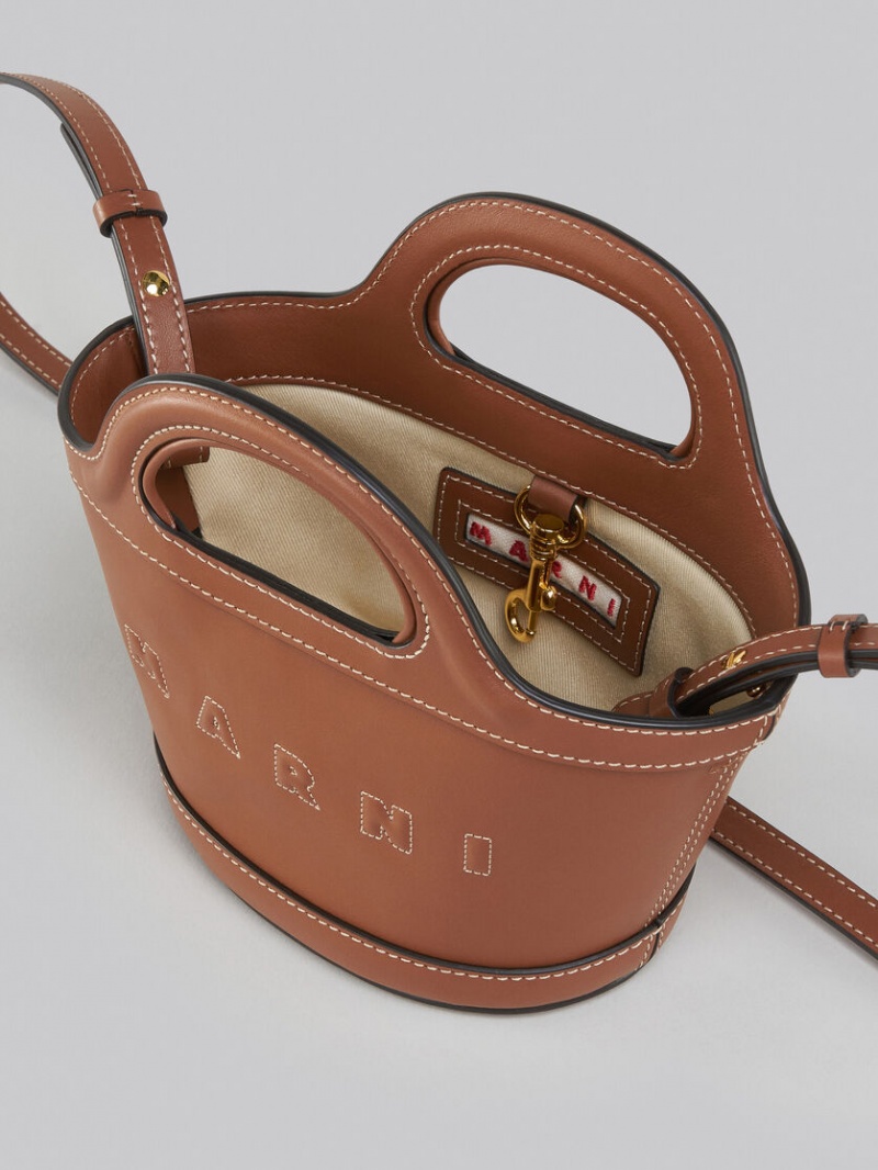 Marni Tropicalia Micro Bag Cuero Marrom | MXJKU55167