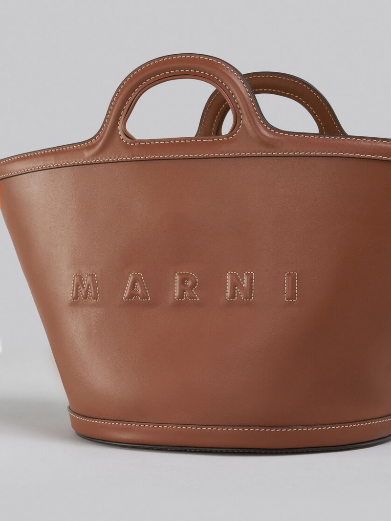 Marni Tropicalia Small Bag Cuero Marrom | AMXDF48610