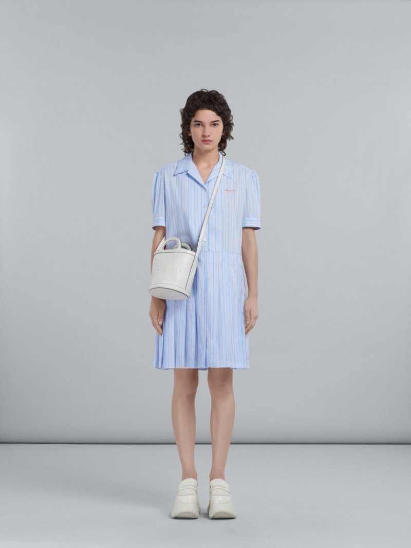Marni Tropicalia Small Bucket Bag Cuero Blancos | FMXUI19848