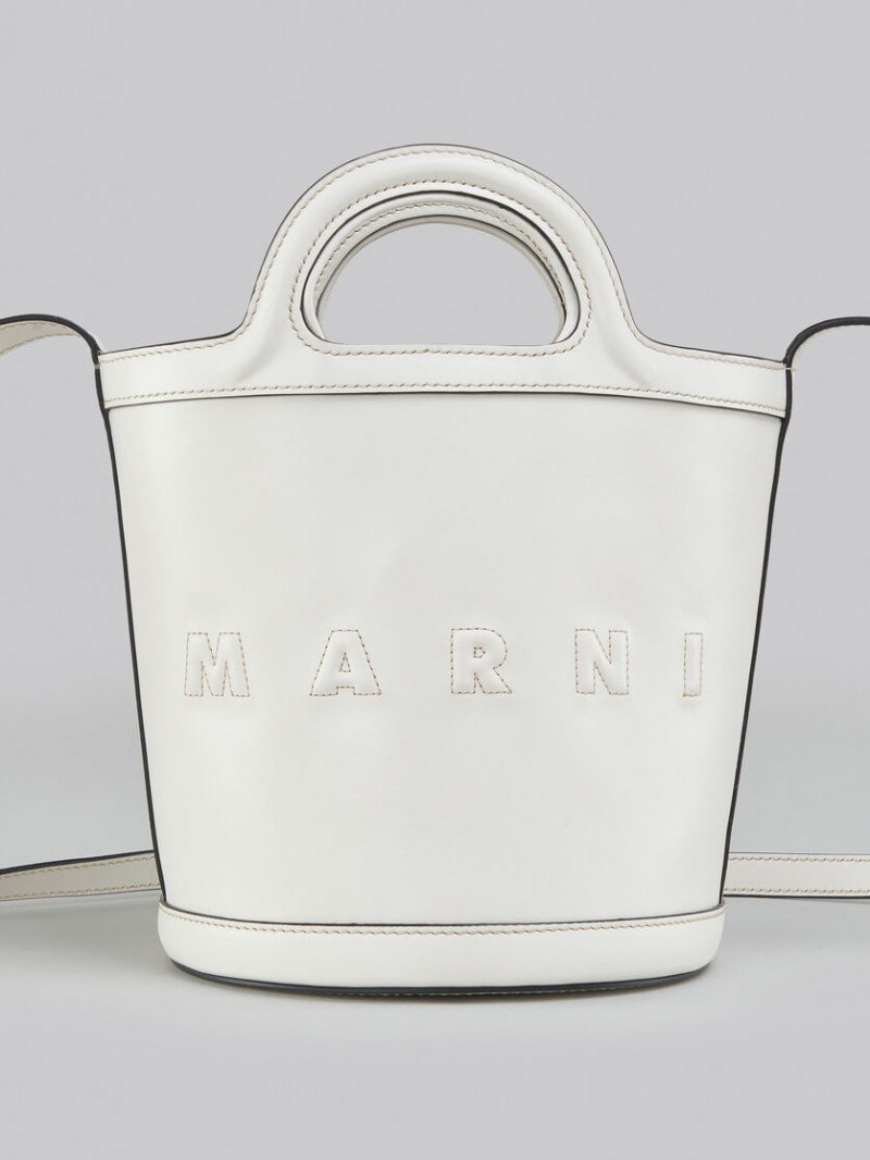 Marni Tropicalia Small Bucket Bag Cuero Blancos | FMXUI19848