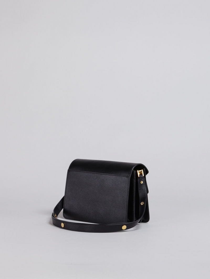 Marni Trunk Medium Bag Cuero Negros | EMXHC62261