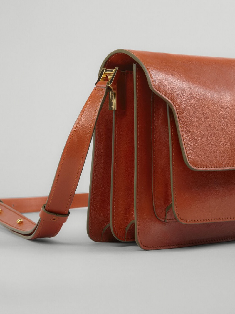 Marni Trunk Soft Medium Bag Cuero Marrom | MXJZR70464