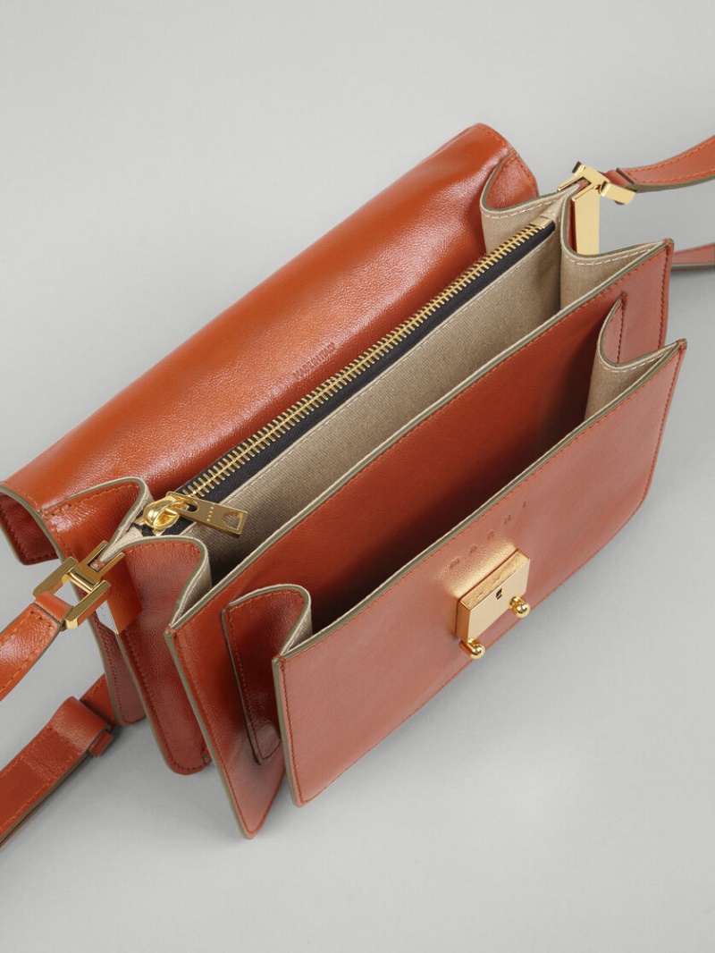 Marni Trunk Soft Medium Bag Cuero Marrom | MXJZR70464