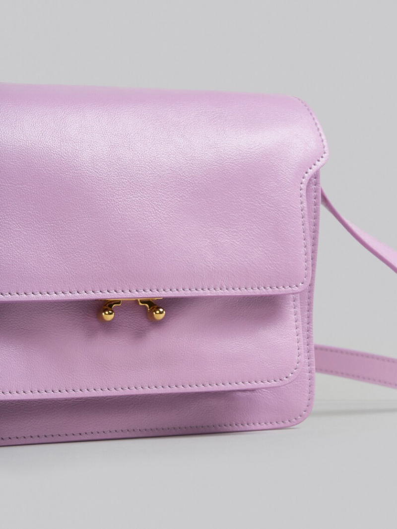 Marni Trunk Soft Medium Bag Cuero Morados | XMXBH35180