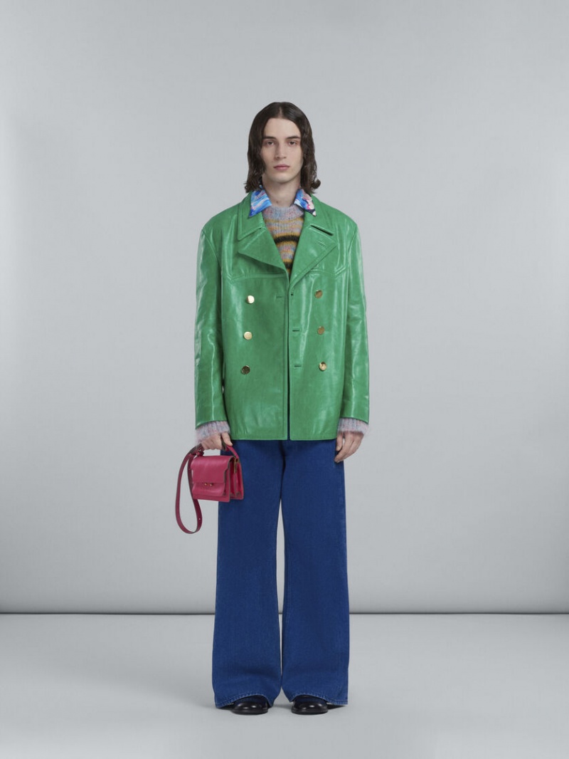 Marni Trunk Soft Mini Bag Cuero Fucsia | SMXNY61414