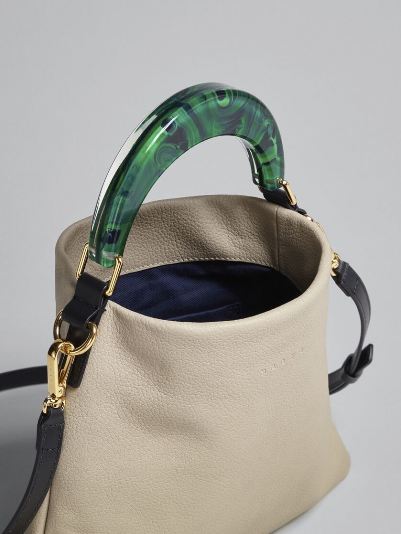 Marni Venice Small Bag Cuero Beige | MXEGJ85935