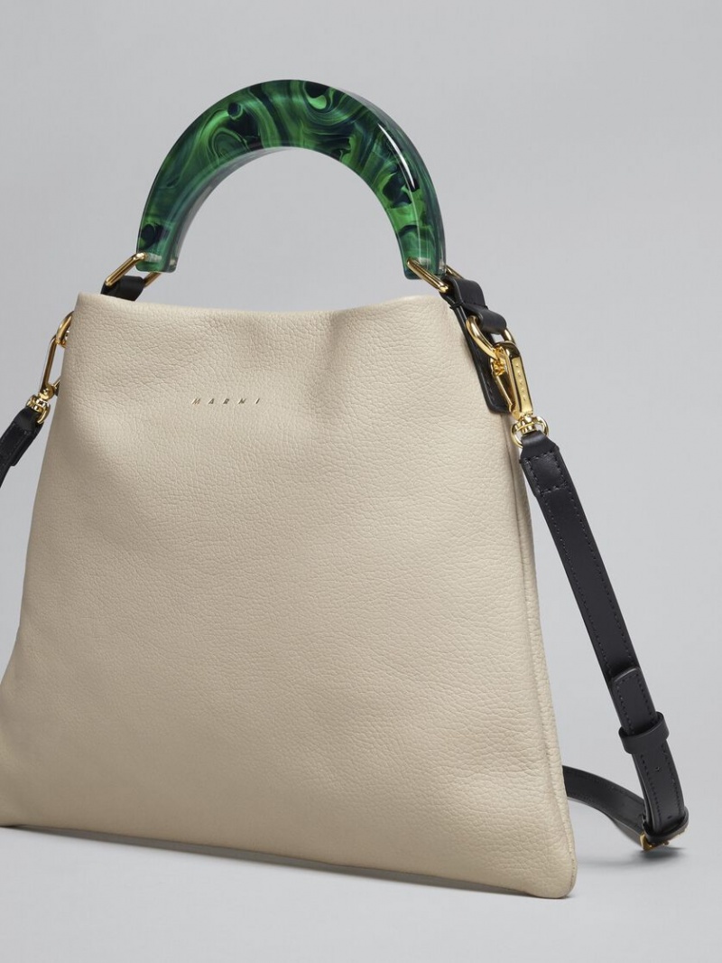 Marni Venice Small Bag Cuero Beige | MXEGJ85935